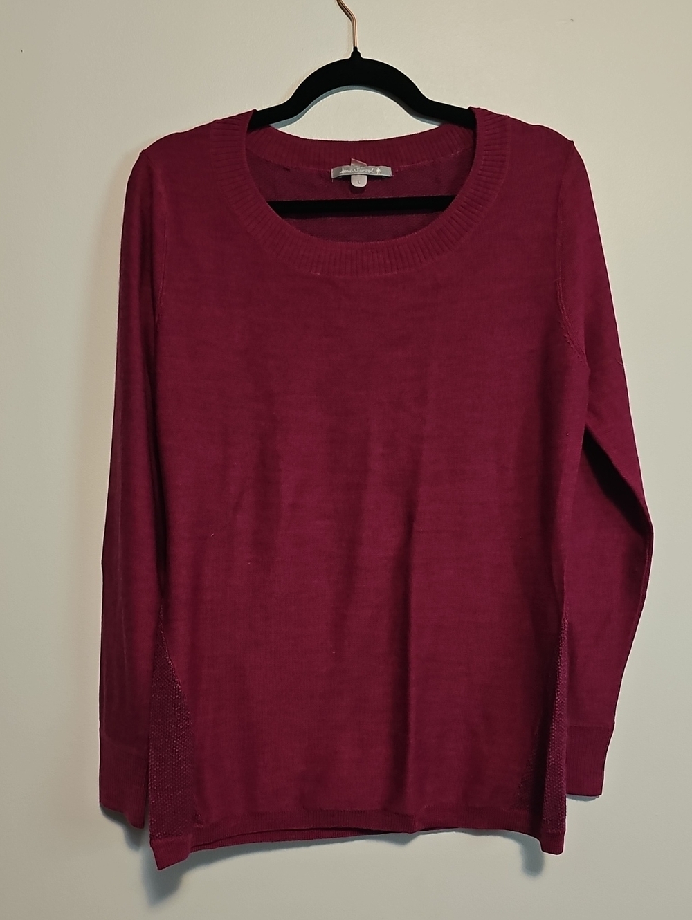 Smartwool 100% Merino Wool Magenta Crewneck Sweater